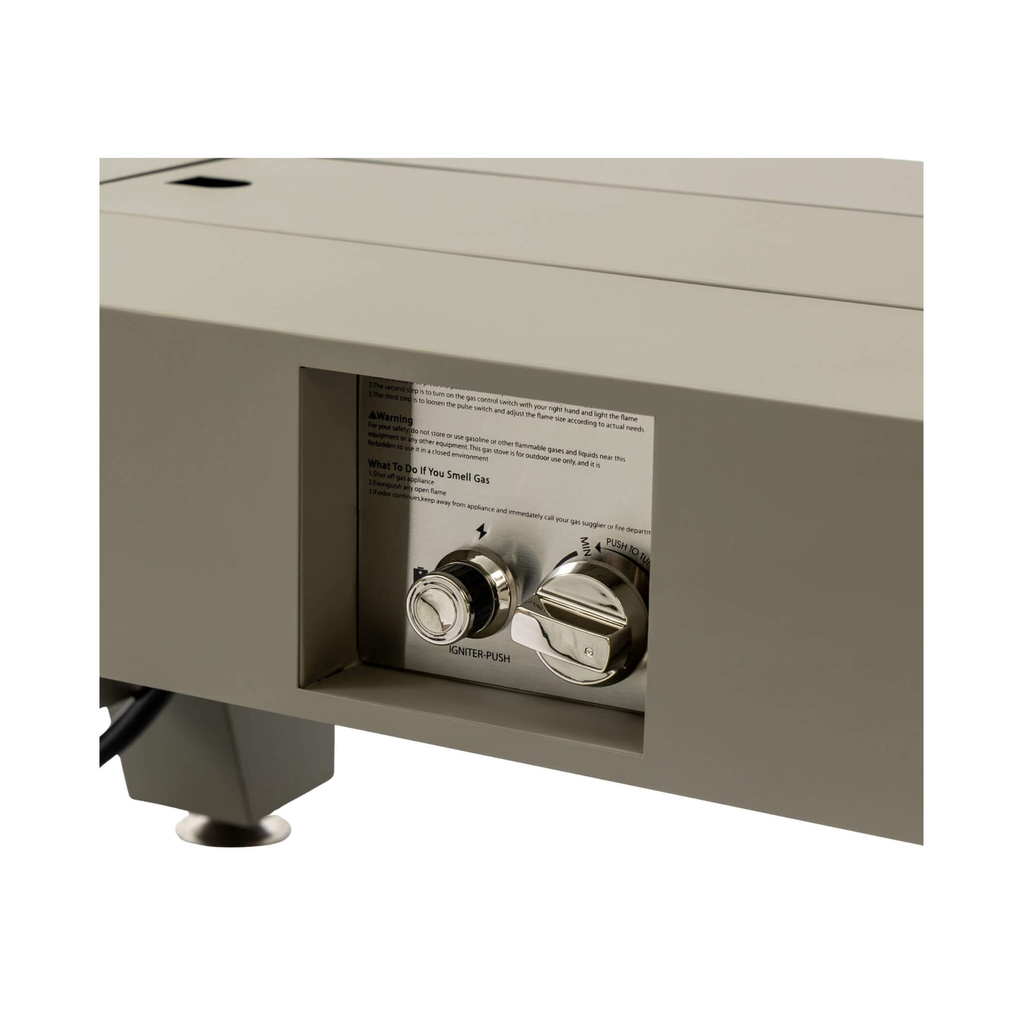 Alora 42-Inch 50K BTU Iron Liquid Propane Fire Pit Table With Glass Stones (SAK63845)