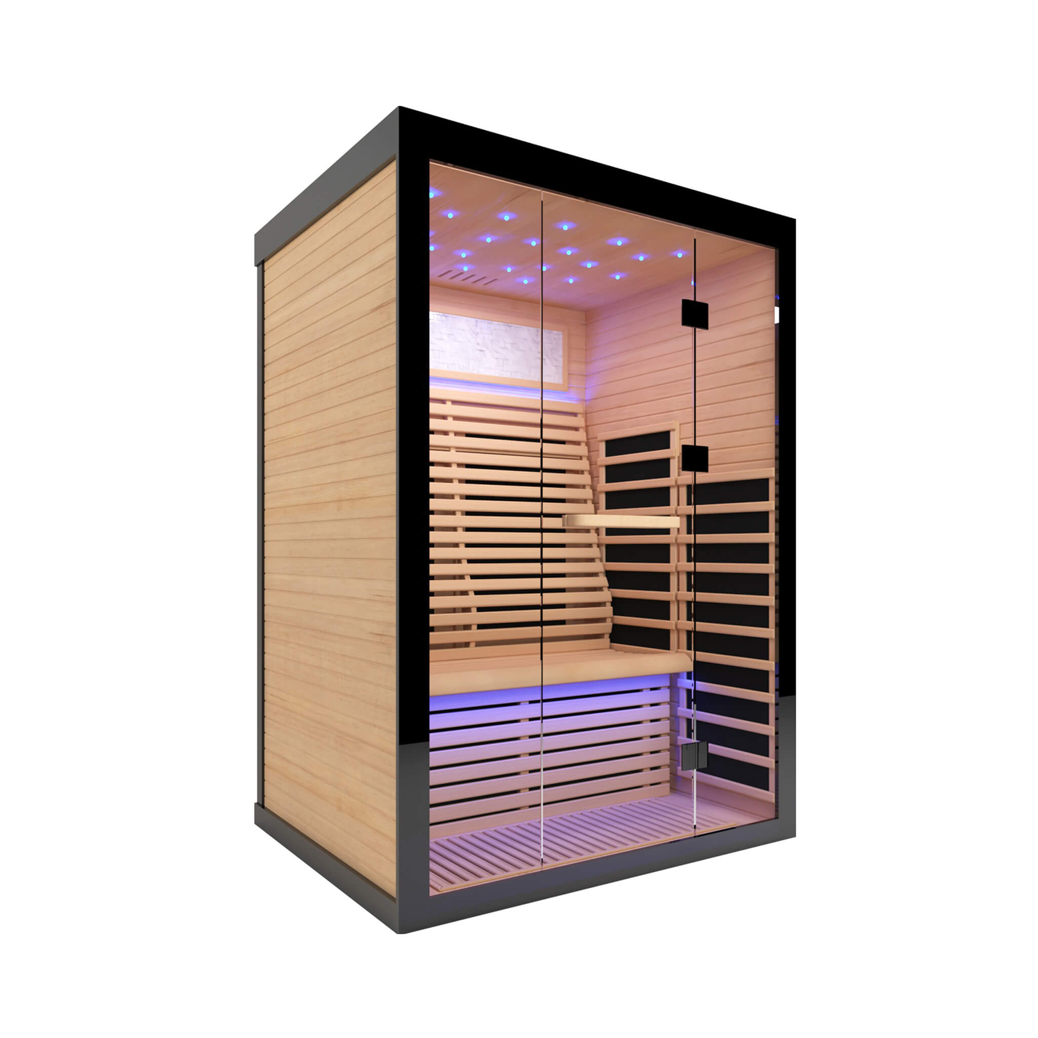 Thermora Flux Luxury 2-Person Canadian Hemlock Wood Far Infrared Home Sauna (SAK02184)