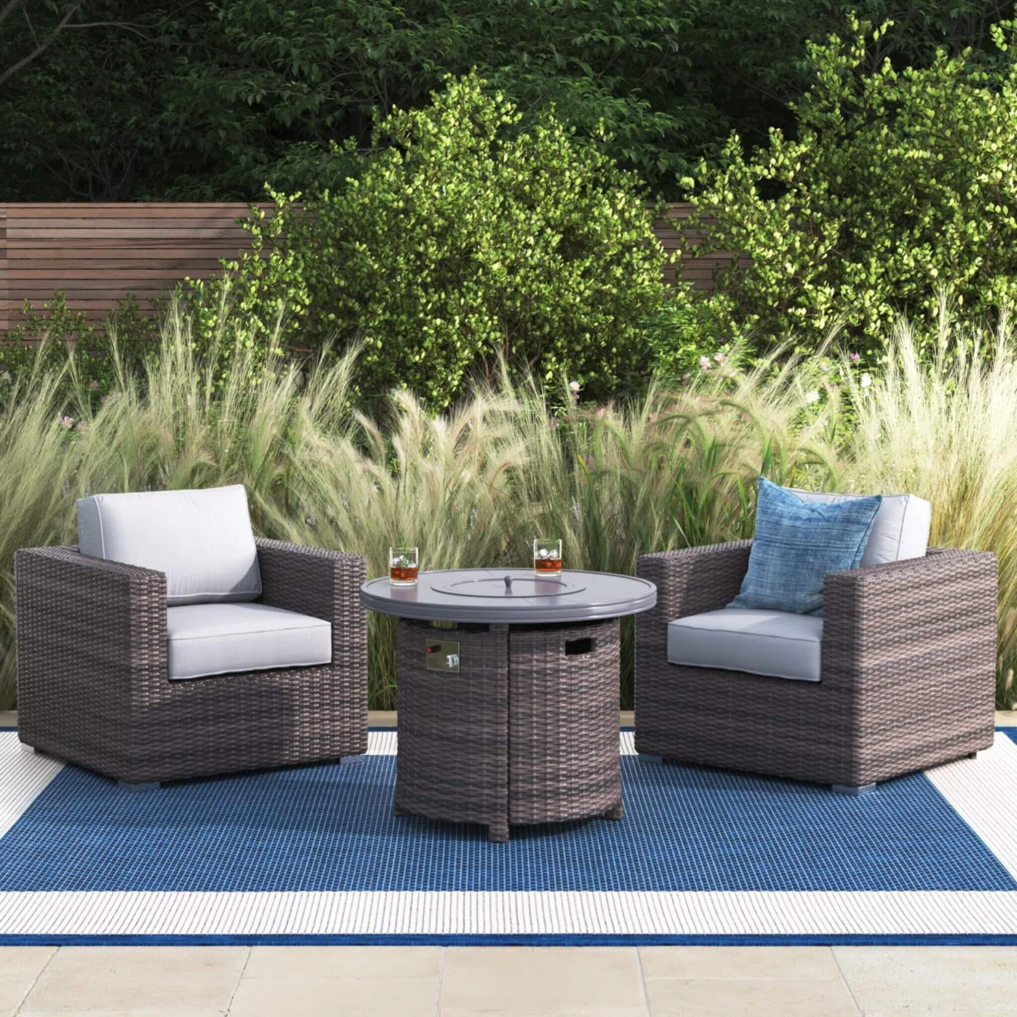 Alora 3-Piece Modular Rattan Patio Sofa Set With Weather-Resistant Cushions (SAK75321)