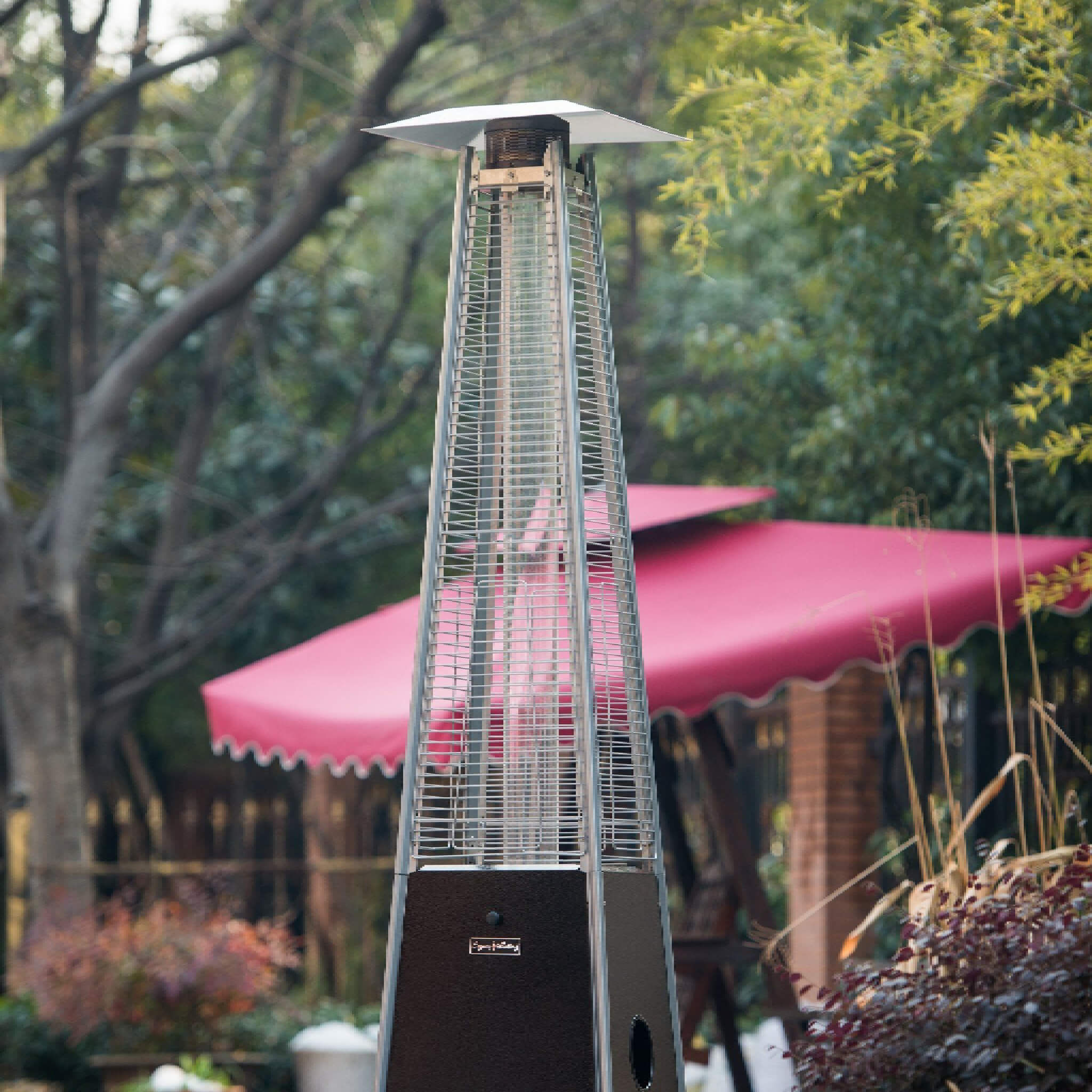 Legacy Heating Outdoor Commercial 40K BTU Quartz Glass Tube Patio Propane Heater With Visible Flame (SAK91398)