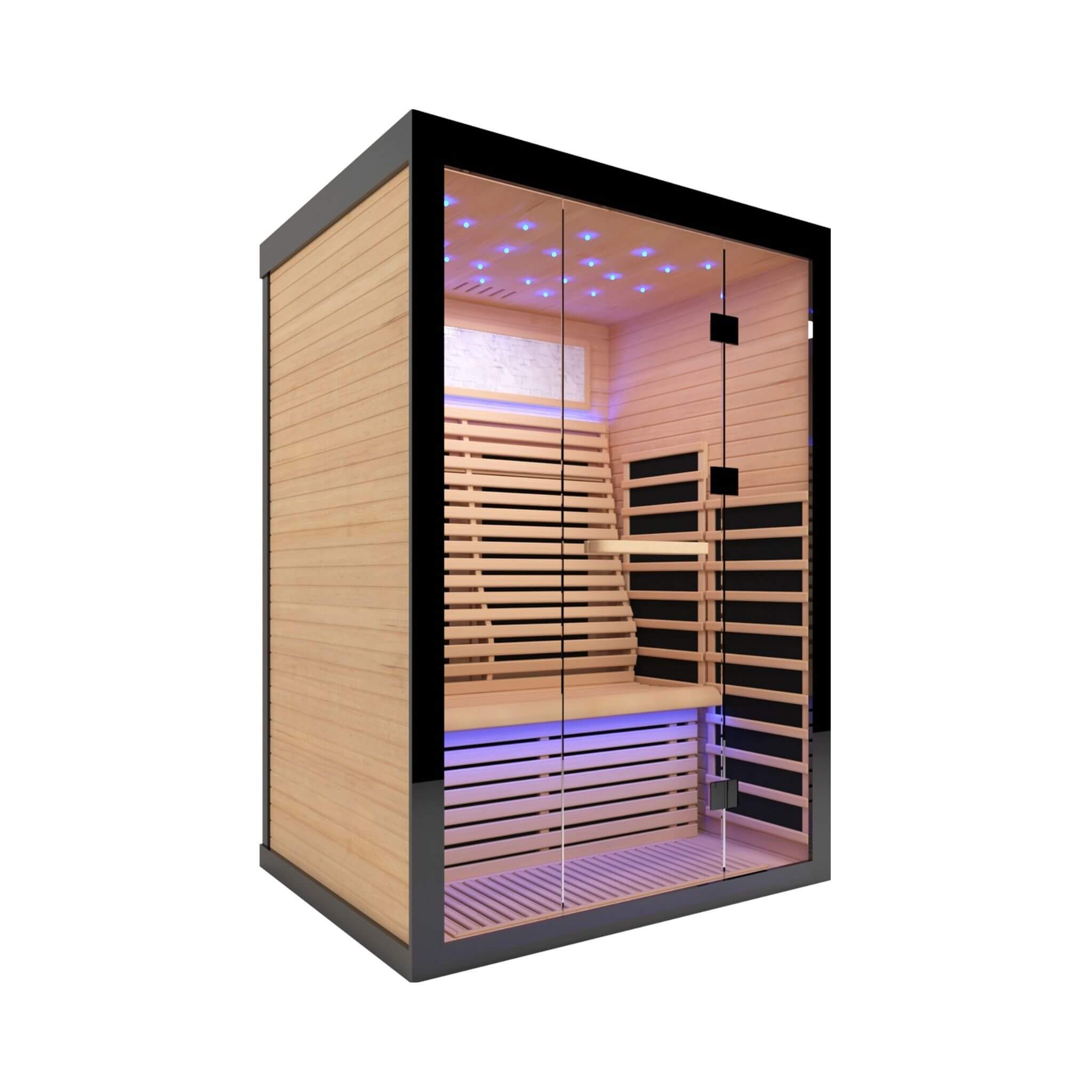 Thermora Vapor Luxury 2-Person Canadian Hemlock Wood Far Infrared Home Sauna (SAK56874)