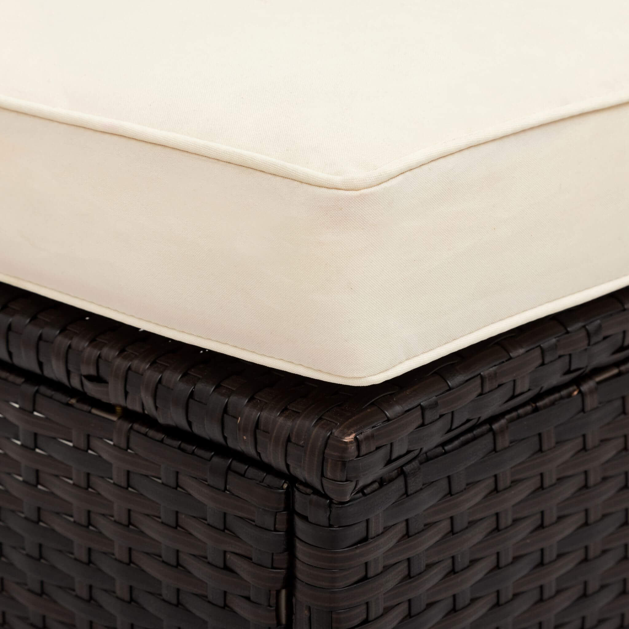 Alora Premium 5-Piece All-Weather Half-Moon Outdoor Rattan Wicker Patio Sectional Sofa Furniture Set With Tempered Glass Table (SAK32615)