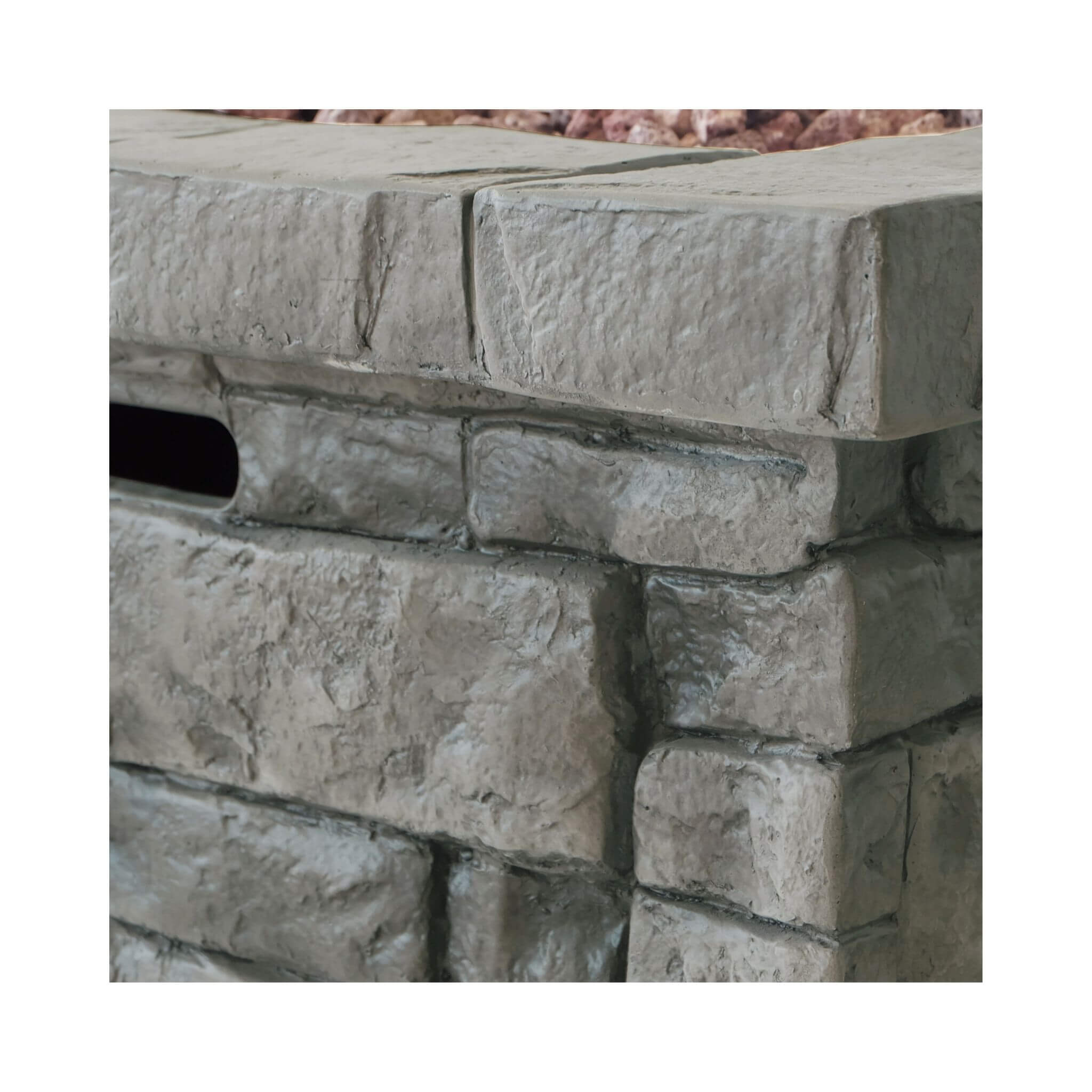 Alora 30-Inch Modern Outdoor 40K BTU Steel Frame Propane Fire Table With Lava Rocks (SAK12756)