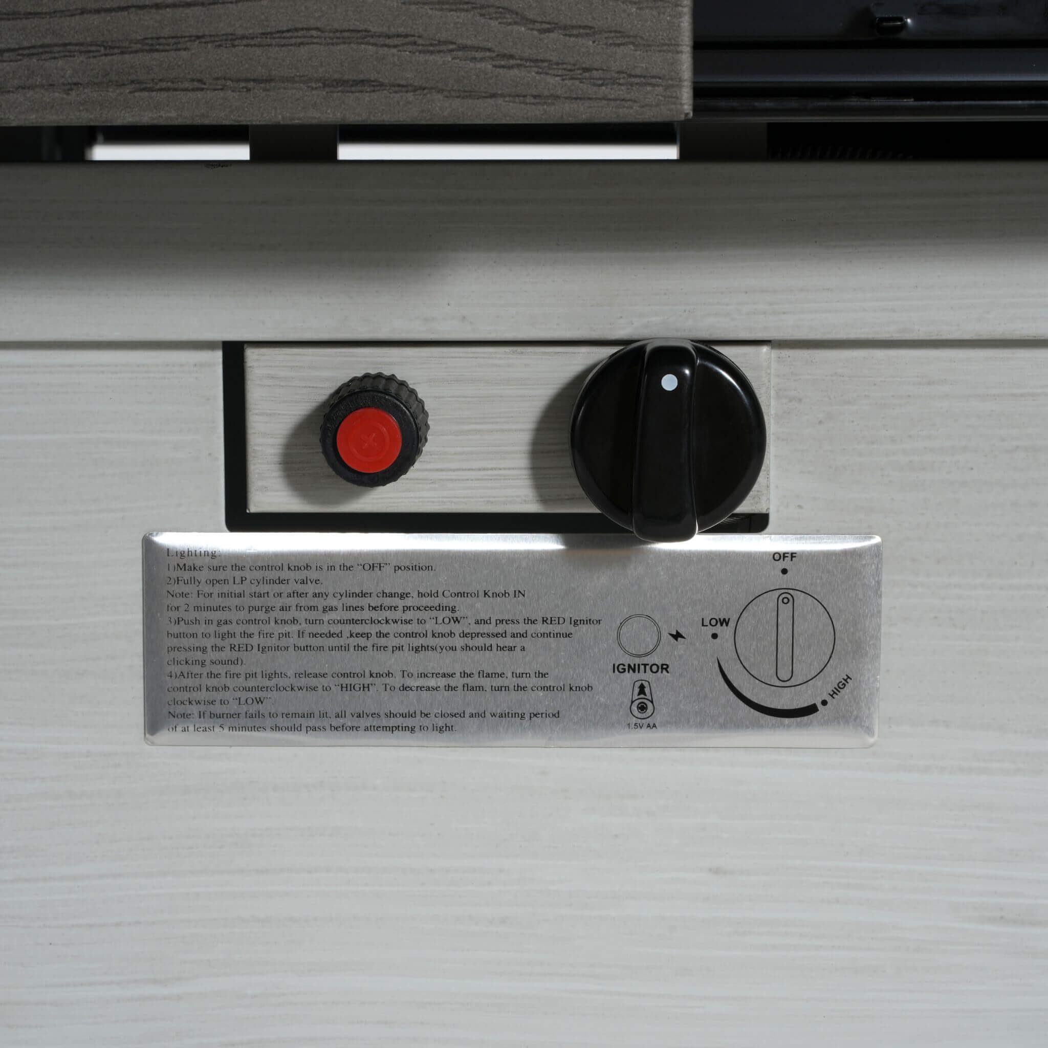 Alora Premium 50K BTU Rectangle Outdoor Aluminum Fire Pit Table (SAK70248)