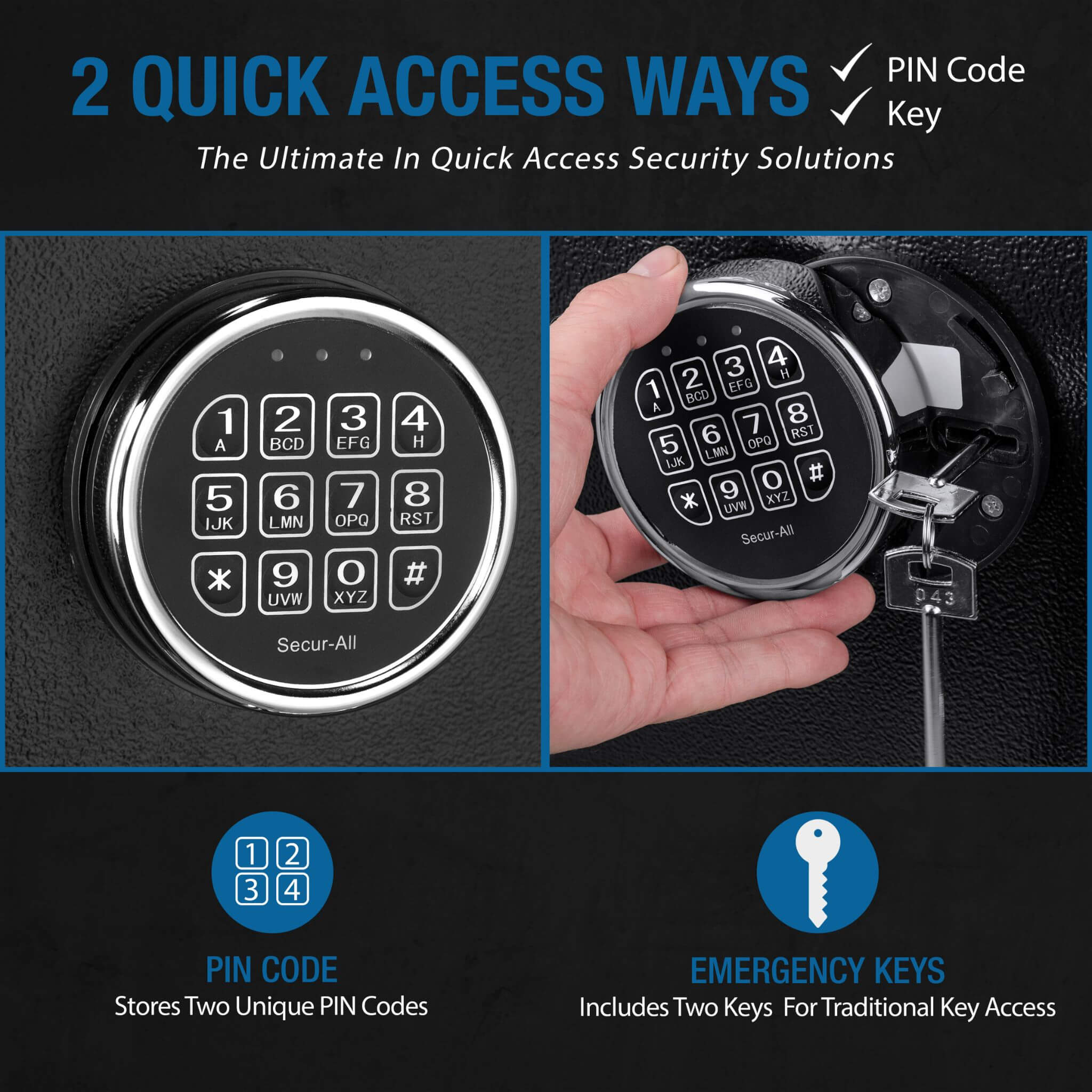 Barska 1.87 CF Heavy-Duty Extra-Large Industrial Steel Fireproof Safe Vault With Digital Keypad (SAK63810)