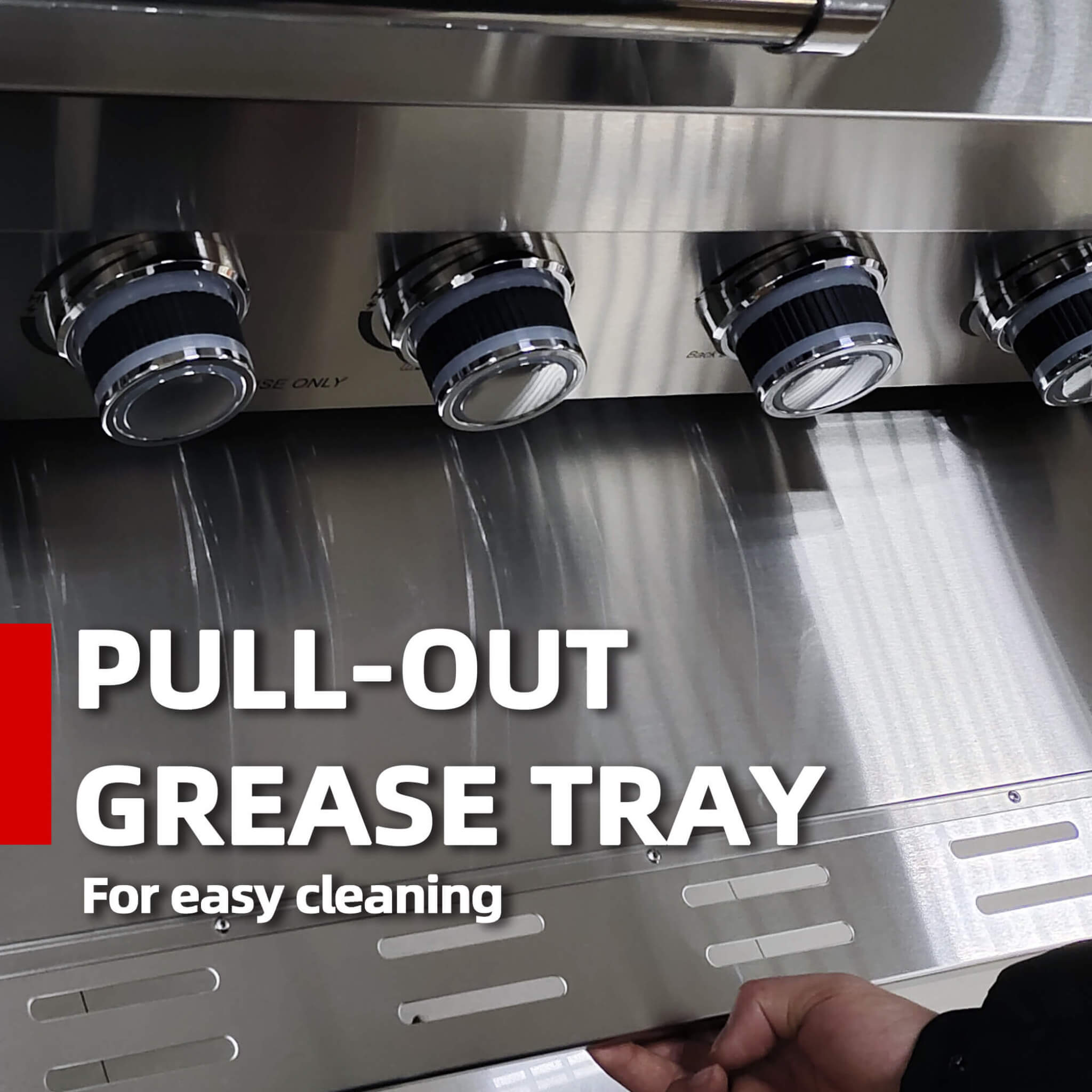 Castelle Flame Stainless Steel Outdoor BBQ Kitchen Island With 46-Inch 4-Burner 85K BTU Grill, Rotisserie Kit, And Cabinets (SAK93192)