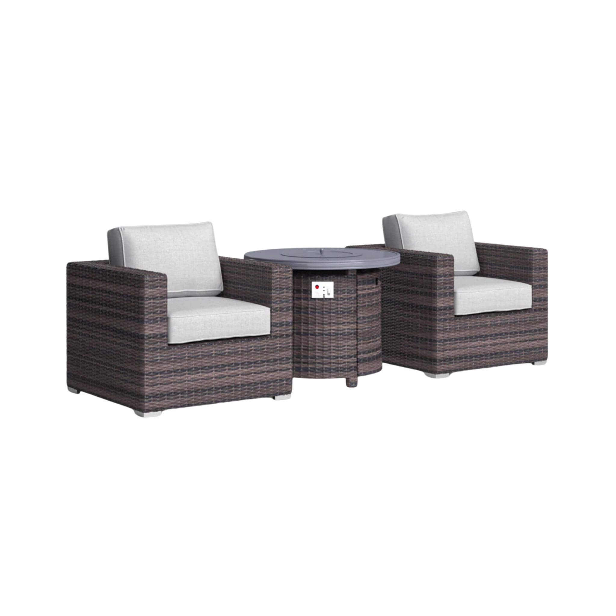 Alora 3-Piece Modular Rattan Patio Sofa Set With Weather-Resistant Cushions (SAK75321)