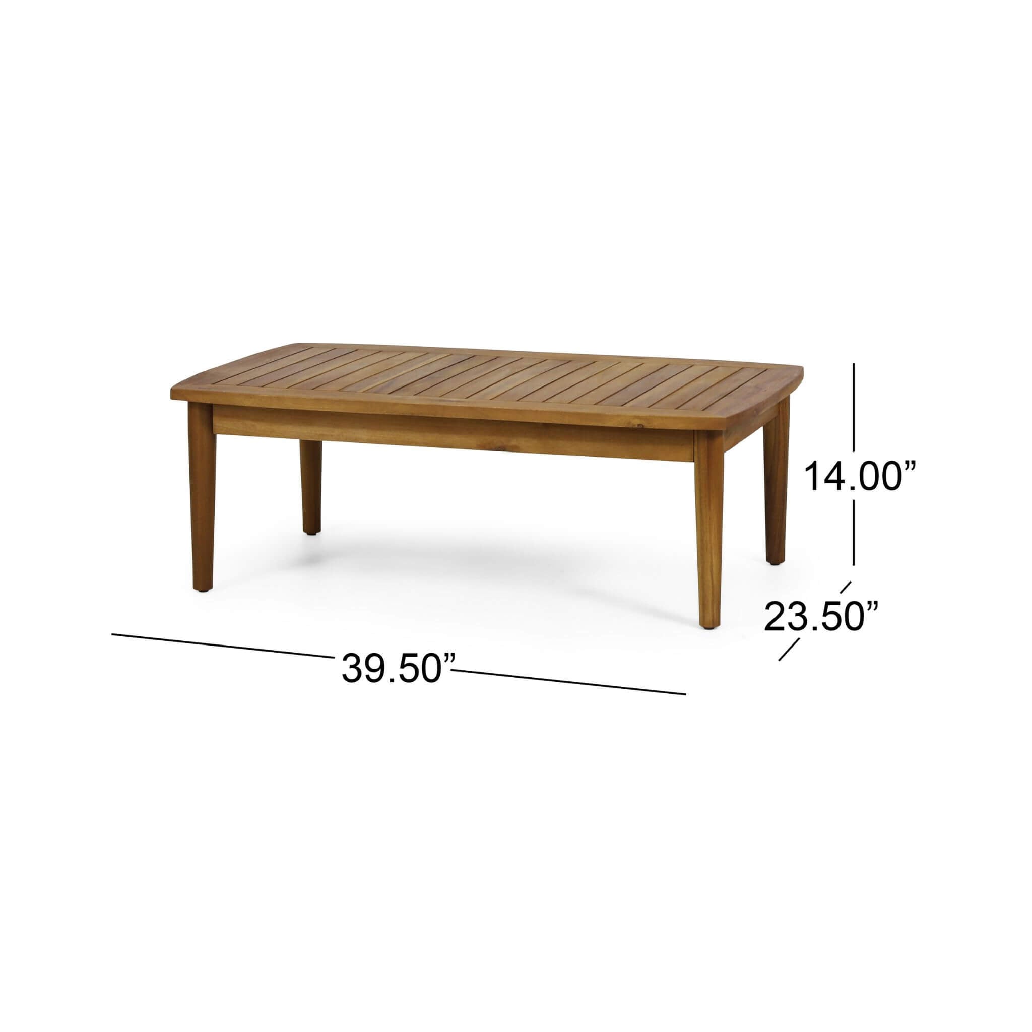 Alora Premium 4-Piece Wooden Outdoor Patio Conversation Seating Set With Cushions (SAK31469)