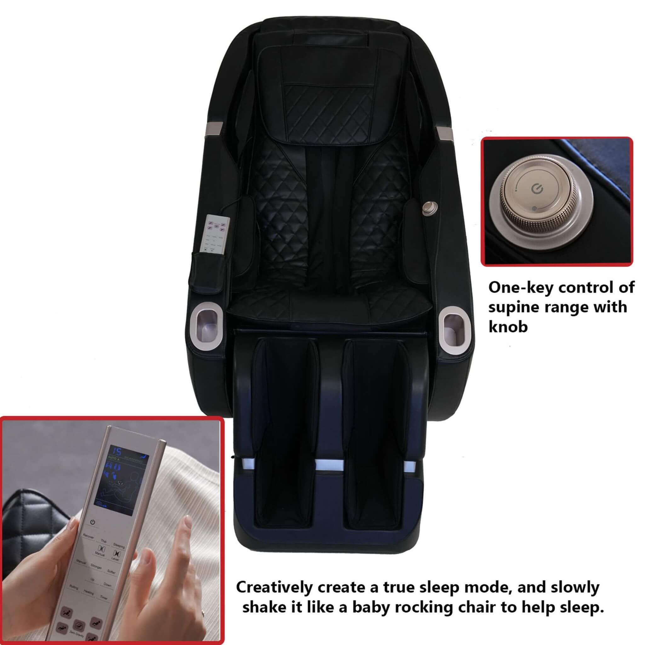 Rovix Premium Zero Gravity Full Body Multifunction Massage Chair With Auto Body Scan (SAK72182)