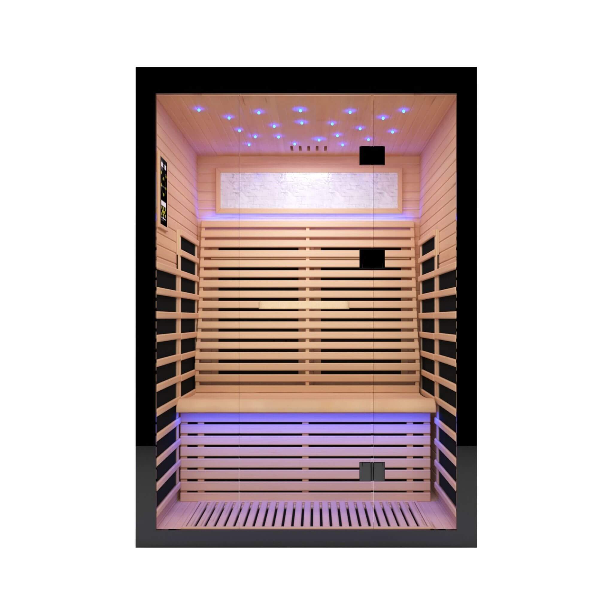 Thermora Vapor Luxury 2-Person Canadian Hemlock Wood Far Infrared Home Sauna (SAK56874)